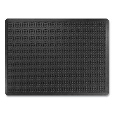 Apache Mills Bubble Flex Anti-Fatigue Mat, Rectangular, Black Crush-Resistant Non-Slip Surface, 36" x 48" (052023)