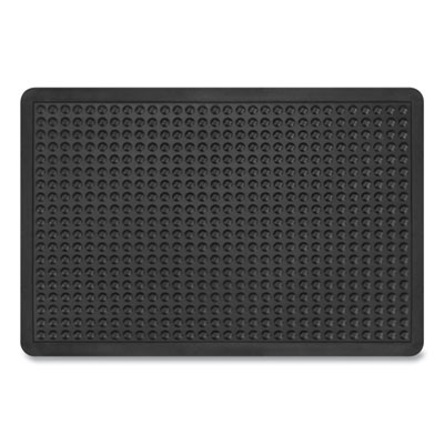 Apache Mills Bubble Flex Anti-Fatigue Mat, Rectangular, Black Crush-Resistant Non-Slip Surface, 24" x 36" (042023)