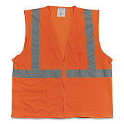 PIP Zipper Safety Vest, 2X-Large, Hi-Viz Orange (302MVGZOR2X)