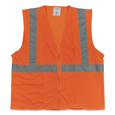 PIP Zipper Safety Vest, 2X-Large, Hi-Viz Orange (302MVGZOR2X)