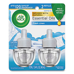 Air Wick Scented Oil Refill, Fresh Linen, 0.67 oz, 2/Pack (82291PK)