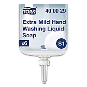 Tork Premium Extra Mild Soap Refill, Unscented, 1 L, 6/Carton (400029)