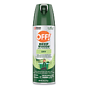 OFF! Deep Woods Dry Insect Repellent, 4 oz Aerosol Spray, 12/Carton (315652)