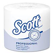 Scott Essential Standard Roll Bathroom Tissue for Business, Septic Safe, 1-Ply, White, 1,210 Sheets/Roll, 80 Rolls/Carton (05102CT)
