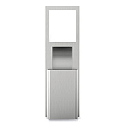 Kimberly-Clark Professional* MOD Stainless Steel Recessed Wall Unit with Trash Receptacle, 11 x 4.5 x 54.5 (35370)