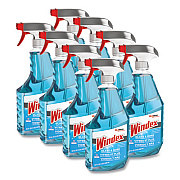 Windex Ammonia-D Glass Cleaner, Fresh, 32 oz Spray Bottle, 8/Carton (322338)