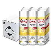 Claire Spray Q Disinfectant, Lemon Scent, 17 oz Aerosol Spray, Dozen (1002)