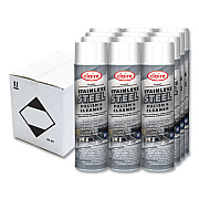 Claire Stainless Steel Polish and Cleaner, Lemon Scent, 15 oz Aerosol Spray, Dozen (841)