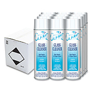 Claire Gleme Glass Cleaner, Fresh Scent, 19 oz Aerosol Spray, Dozen (050)
