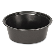 Fabri-Kal Portion Cups, 1.5 oz, Plastic, Black, 250/Sleeve, 10 Sleeves/Carton (PPC150B)