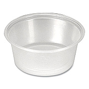 Fabri-Kal Portion Cups, 1.5 oz, Plastic, Clear, 250/Sleeve, 10 Sleeves/Carton (PPC150)