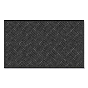 Apache Mills Ecomat Crosshatch Entry Mat, Rectangular, Charcoal Gray Crush-Resistant Ribbed Surface, 36" x 60" (072023)