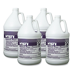 Misty Neutral Floor Cleaner EP, Lemon, 1 gal Bottle, 4/Carton (1033704)