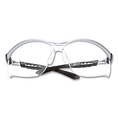 3M BX Molded-In Diopter Safety Glasses, 2.5+ Diopter, Silver/Black Half Frame, Clear Dual Lens (1137600000)
