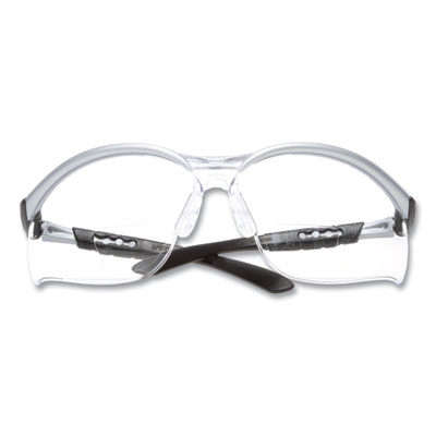 3M BX Molded-In Diopter Safety Glasses, 2.5+ Diopter, Silver/Black Half Frame, Clear Dual Lens (1137600000)