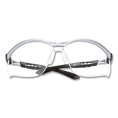 3M BX Molded-In Diopter Safety Glasses, 2.0+ Diopter, Silver/Black Half Frame, Clear Dual Lens (1137500000)