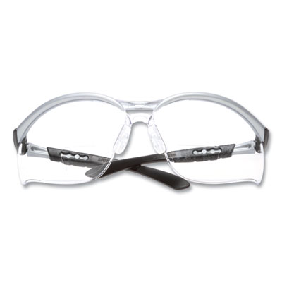 3M BX Molded-In Diopter Safety Glasses, 2.0+ Diopter, Silver/Black Half Frame, Clear Dual Lens (1137500000)