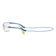 3M Virtua Sport CCS Protective Eyewear, Blue Half Frame, Clear Single Lens (1179600000)