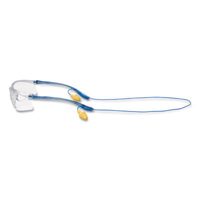 3M Virtua Sport CCS Protective Eyewear, Blue Half Frame, Clear Single Lens (1179600000)