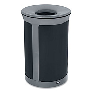 Rubbermaid Commercial ENHANCE Series Waste Receptacle, 23 gal, Metal, Pearl Gray/Umbra Gray (2172849)