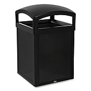 Rubbermaid Commercial TAILOR Decorative Outdoor Waste Receptacle Frames, 41 gal, Metal, Black (2182672)