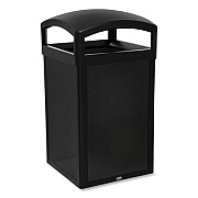 Rubbermaid Commercial TAILOR Decorative Outdoor Waste Receptacle Frames, 51 gal, Metal, Black (2182678)