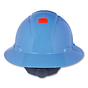 3M SecureFit H-Series Hard Hats, H-800 Hat with UV Indicator, 4-Point Pressure Diffusion Ratchet Suspension, Blue (H803SFRUV)