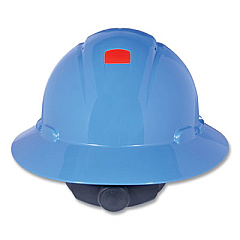 3M SecureFit H-Series Hard Hats, H-800 Hat with UV Indicator, 4-Point Pressure Diffusion Ratchet Suspension, Blue (H803SFRUV)