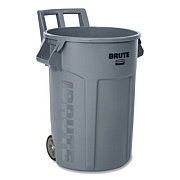 Rubbermaid Commercial Vented Wheeled BRUTE Container, 32 gal, Plastic, Gray (2179403)