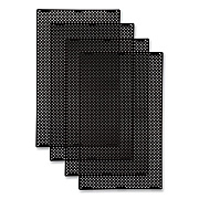 Rubbermaid Commercial Large General Purpose Perforated Panels for Tailor and Landmark Series Containers, 20.72" x 0.5" x 34.33", Black, 4/Carton (2182676)