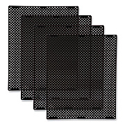 Rubbermaid Commercial Medium General Purpose Perforated Panels for Tailor and Landmark Series Containers, 20.72" x 0.5" x 27.95", Black, 4/Carton (2182610)