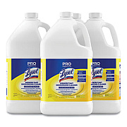 Professional LYSOL Brand Disinfectant Deodorizing Cleaner Concentrate, Lemon Scent, 128 oz Bottle, 4/Carton (99985CT)