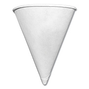 Coffee Pro Paper Cone Cups, 3.2 oz, White, 5,000/Carton (CPCONESTD)