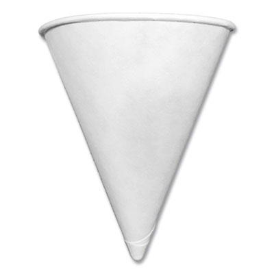 Coffee Pro Paper Cone Cups, 3.2 oz, White, 5,000/Carton (CPCONESTD)