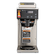BUNN AXIOM DV-3 12-Cup Dual-Voltage Coffee Brewer with 3 Warmers, Silver/Black (387000008)