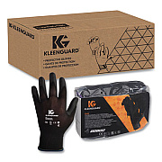 KleenGuard G40 Polyurethane Coated Gloves, EN388: 3131X, 15" Long, Medium, Black, 12 Pairs (13838)
