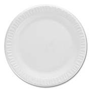 DART CONTAINER CORPORATION Concorde Non-Laminated Foam Plates, 9" dia, White, 125/Pack (9PWCRPK)