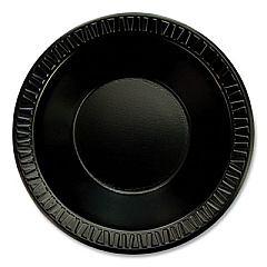 Dart Quiet Classic Laminated Foam Dinnerware, Bowl, 12 oz, Black, 1,000/Carton (12BWBQR)