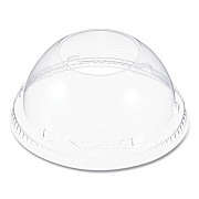 SOLO Cappuccino Dome Sipper Lids, Fits 30 oz to 32 oz Hot Cups, Plastic, Clear, 50/Pack, 20 Packs/Carton (20LCDH)