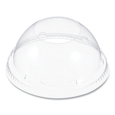 SOLO Cappuccino Dome Sipper Lids, Fits 30 oz to 32 oz Hot Cups, Plastic, Clear, 50/Pack, 20 Packs/Carton (20LCDH)