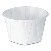 SOLO Paper Portion Cups, ProPlanet Seal, 3.25 oz, White, 250/Bag, 20 Bags/Carton (325)