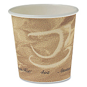 SOLO Single Sided Poly Paper Hot Cups, 4 oz, Mistique Design, 1,000/Carton (374MS)