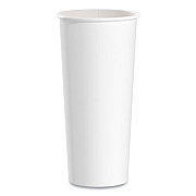 SOLO Single-Sided Poly Paper Hot Cups, 24 Oz, White, 25/bag, 20 Bags/carton (424WN)