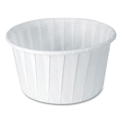 SOLO Paper Portion Cups, ProPlanet Seal, 5.5 oz, White, 250/Bag, 20 Bags/Carton (550)