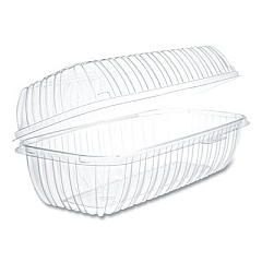 Dart Showtime Clear Hinged Containers, Hoagie Container, 29.9 oz, 5.1 x 9.9 x 3.5, Clear, Plastic, 100/Bag, 2 Bags/Carton (C99HT1)