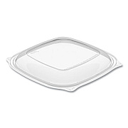 Dart PresentaBowls Pro Clear Square Lids for 24 oz to 32 oz Bowls, 8.5 x 8.5 x 0.5, Clear, Plastic, 63/Bag, 4 Bags/Carton (C2464BDL)