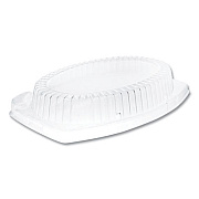 Dart Dome Covers for Dinnerware, Clear, Plastic, 125/Bag, 4 Bags/Carton (CL9PR)