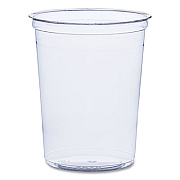 SOLO Bare Eco-Forward RPET Deli Containers, ProPlanet Seal, 32 oz, Clear, Plastic, 50/Pack, 10/Carton (DM32R)