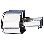 San Jamar Covered Reserve Roll Toilet Dispenser, 10 X 6 1/4 X 6, Chrome (R1500XC)