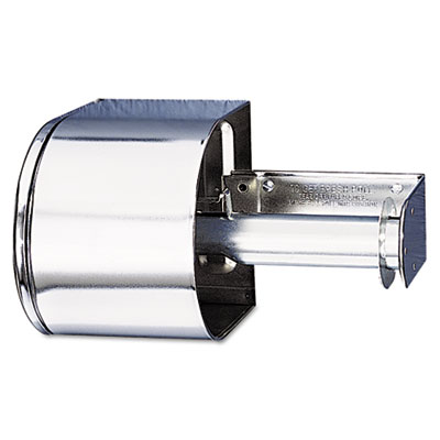 San Jamar Covered Reserve Roll Toilet Dispenser, 10 X 6 1/4 X 6, Chrome (R1500XC)